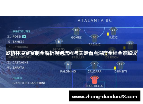 欧协杯决赛赛制全解析规则流程与关键看点深度全程全景解读